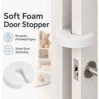 2/4/6Pcs Soft Foam Door Stopper Clip Finger Protector Anti-pinch Guard Practical Hardware for Kitchen Bedroom Home Security Use