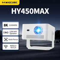 Magcubic HY450MAX Tragbarer Outdoor-Projektor 1100 ANSI 1080P Autofokus 8K-Unterstützung Android 14 WiFi6 Beam Mini-Projektor für Unterhaltung im Freien