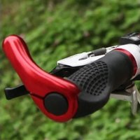 1 Pair Bike Bar Ends Meatball Aluminum Alloy Lock Grips with Auxiliary Handle Horn Grips Cycling Equipment Bike Accessories
