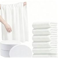 2/4/6PCS White Large Bathroom Towels Soft Absorbent Quick Dry Towels Bathroom Pool Beach Swim Yoga White Large Bathroom Towels