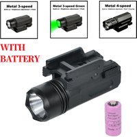 Airsoft Mini Pistol Light QD Quick Detach Handgun Flashlight LED Rifle Gun Tactical Torch 20mm Rail Fit Glock 17 19 18C 24
