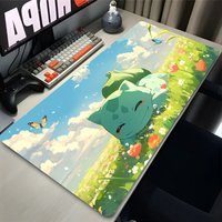 Large Mouse Pad Anime P-Pokemon Bulbasaur Mouse Mats Pc Accessories Keyboard Pad Laptop Mousepad Computer Gamer Cute Desk Mat