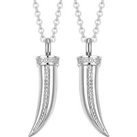 New Cremation Jewelry for Ashes Stainless Steel Crystal Urn Pendant Necklace for Mens Memorial Keepsake Ash Jewelry Dropship