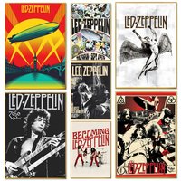 Band L-Led Z-Zeppelin Poster Paper Print Home Living Room Bedroom Entrance Bar Cafe Art Painting Decoration