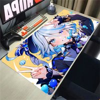 Furina Genshin Impact Anime Mousepad Gaming Accessories Computer Keyboard LockEdge Thickened Desk Pads Upholstered Xxl Mouse Mat