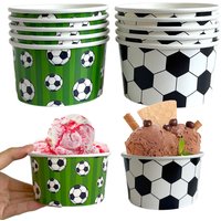 Soccer Paper Snack Bowls Disposable Dessert Food Paper Cups Birthday Party Supplies Football Theme Birthday Party Decors