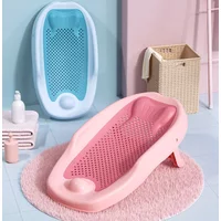 Newborn Adjustable Bath Net Seat Cushion Anti-slip Baby Bath Net Mat Children Shower Net Universal Bath Bed Holder