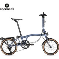 ROCKBROS Ultra-light Aluminum Frame Adult Folding Bike 7 Speed City Leisure Cycling with Portable Design Bike