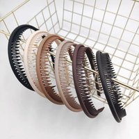Frosted Bezel Hair Bands Women Colorful Solid Color Non-slip Thin Edge Headband Hoop Teeth Hairband Girl Hair Accessories