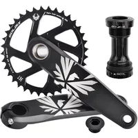 AliExpress GOLDIX Bicycle Crankset 170/175mm Crank length 0mm Offset Install Directly Chainring 30/32/34/36/38T For Mountain Bike Crankset