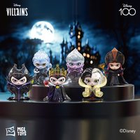 Disney 100th Anniversary Villains Crystal Blocks Set - Transparent Building Bricks with Evil Queen,Maleficent,Ursula Characters