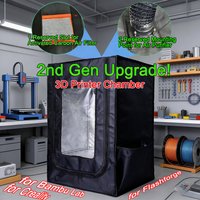 2nd Gen Upgrade! 3D Printer Chamber for Bambu Lab A1mini/ P1P/ X1/ A1 3D Printer Enclosure for Ender 3/3V2/3Pro/3S1/5/5Pro