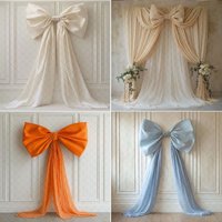 Mehofond Photography Background Elegant Pink Orange Bow Aldult Birthday Wedding Maternity Portrait Decor Backdrop Photo Studio
