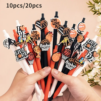 10/20pcs basketball style ballpoint pen sports ball neutral pen, gift pen, suitable for basketball and sports enthusiasts