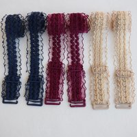 Adjustable Lace Underwear Shoulder Straps Women Elastic Stretch Bra Non-slip Mesh Hollowed Flower Shoulder Straps Accessories