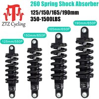 KS-260 Spring Shock Absorber Rear Shocks 125/150/165/190mm 350/550/650/850/1500LBS for Downhill CX MTB Electric Scooter Bicycle
