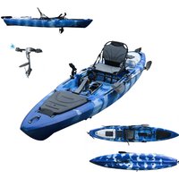 14ft Professional Fishing Kayak for Single People Pedal Kayak with Electric Motor