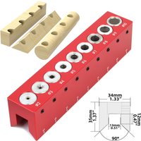 Holzbearbeitung 2mm-10mm Tasche Loch Dübel Jig Selbstzentrierende Vertikale Bohrführung Stanzen Loch Locator Kit