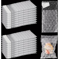 10/20Pcs White Self-adhesive PE Bubble Pouches, Shockproof for Shipping Packaging Also Available Random Sizes