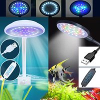 5W/7W LED 5V USB Fish Tank Clip Lamp Decorate Led Full Spectrum Control Lamp Algae Lamp Mini Ornamental Small Tank Lighting