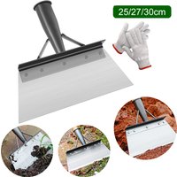 25/27/30cm Garden Shovel Heavy Duty Steel Multifunction Cleaning Spade Flat Shovel Sharp Planting Farm Weeding Tools with Gloves