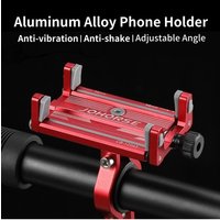 AliExpress NONE Universal Mobile Phone Holder Adjustable Aluminum Alloy Cell Phone Holder Clip Stand Bracket Mount Base For Scooter Bicycle Bike
