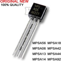 100PCS MPSA56 TO92 A56 TO-92 Transistor IBUW A06 A13 A14 A18 A44 A42 A92 MPSA06 MPSA13 MPSA14 MPSA18 MPSA44 MPSA42 MPSA92 MPSA56
