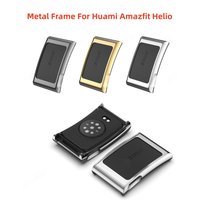 Case for Huami Amazfit Helio Metal Frame Watch Accessories Shockproof Protective 22mm Strap All-Around Protective Shell