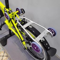 Unionjack Folding Bicycle Ultra-Light Aluminum Luggage Rack for A/C/P Tline for Easy Handling V5 For BROMPTON