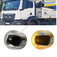Światło obrysowe boczne LED 24V RH / LH do ciężarówek MAN TG3 TGL TGM TGS TGX, kątowe, bursztynowe, OEM 81253206138 81253206137