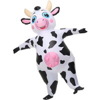 Inflatable Cow Costume for Adults, Funny Blow Up Animal Cow Suit for Cosplay Party Christmas Halloween Parade Carnival Festival