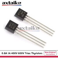 50PCS MCR 100-6 100-8 BT131-600 BT169D BT169 MAC97A6 MAC97A8 97A6 97A8 0.8A 1A 400V 600V TO-92 DIP Triac Thyristors Transistor