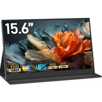 Amoudo 15.6 Inch Portable Monitor 1920 X 1080P Second Screen FHD Lightweight Thin USB Type-C Mini HDMI Extend Screen for PS4/5 X image 3