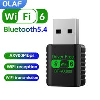 AX900 USB WiFi 6 Bluetooth 5.3 Adapter 2in1 Dongle Dual Band 2.4G&5GHz USB WiFi Network Wireless Wlan Receiver DRIVER FREE