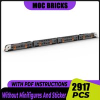 Stadtbahn-Modell MOC Bausteine RRX Ruhr Express Lokomotive Technologie Modulare Blöcke Geschenk Weihnachtsspielzeug DIY-Sets Montage