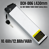Replacement for 48V 1000W 750W 250W Folding Bikes DCH006 48V 14Ah 12.8Ah Li-ion Battery for LAFLY X3 MX01 JINGHMA R5 R7