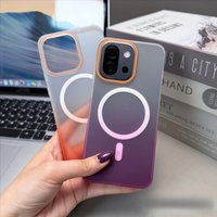 For OnePlus 15 15S 15T 15R 13s 13R 13 Case Gradient Color feel Skin Frosted Magnetic PC Cover For Magsafe Wireless Charging