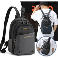 Men Small Backpack Rucksack Messenger Cross Body Chest Bags Multi-purpose Military Travel Nylon Male Fashion Daypack Knapsack