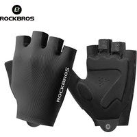 AliExpress ROCKBROS Summer Cycling Half Finger Gloves High Elastic Lightweight Breathable Shock Absorption Palm Pad Men Women Cycling Glove