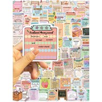 100pcs Motivational encouraging sticky note Graffiti Stickers Decorative Phone Cases Water Cup Guitar Creative Waterproof Decals
