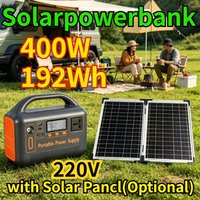 New 400W Portable Power Station 220V 192Wh LiFePO4 Power Bank for Solar Generator Outdoor Energy Camping RV Backup Power Bank