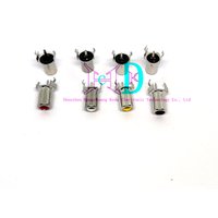 10pcs RCA vertical lotus socket single hole straight plug co-core AV socket audio and video socket white/red/yellow/black