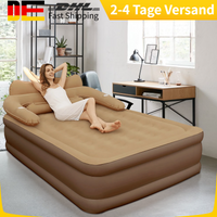2 Persons Camping Air bed with Backrest 48cm High Bed Inflatable Mattress Camping Folding Home Indoor Outdoor Air Cushion