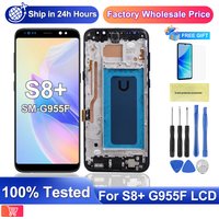 Tested TFT For Samsung Galaxy S8 Plus LCD Display Touch Screen Digitizer Replacement For Samsung S8Plus S8+ G955 G955F +Frame
