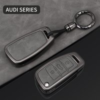 Fashion Leather Car Key Case Cover Shell For Audi A1 A3 8P 8L A4 A5 B6 B7 A6 A7 C5 C6 4F Q3 Q5 Q7 Q8 TT S3 S4 S6 RS Accessories