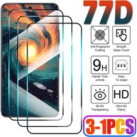 3-1PCS 77D Tempered Glass for Samsung Galaxy M05 M15 M35 M55 M34 5G Screen Protectors Flim for Samsung M20 M02S M32 4G M62 M33