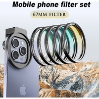 Upgraded 67MM ND CPL Metal Filter Adapter Phone Lens for iPhone 15 14 13 Pro Max Smartphone Stabilizer Photography Accessorie