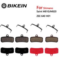 AliExpress NONE BIKEIN 4 Pairs Resin Semi-Metal Pads MTB Bicycle Bike Disc Brake Pads for Shimano Saint M810 M820 ZEE M640 H01 Bike Brakes Pads