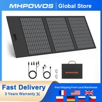 MHPOWOS 45W Solar panel, 18V Portable Solar Panel Charger IP67 Emergency Backup Power Supply for Camping Outdoor Van Trip Phone