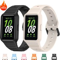 2in1 Silicone Strap+Case for Samsung Galaxy Fit 3 Smart Watch Replacement Bumper Shell Cover For Samsung Galaxy Fit3 Accessories